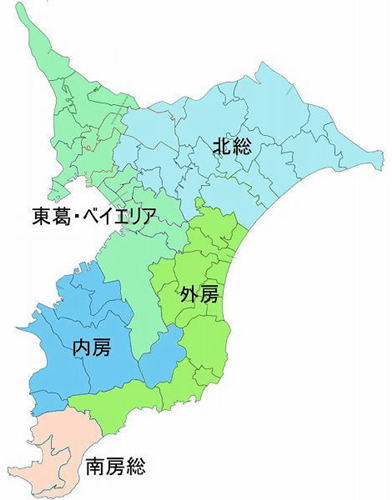 千葉県の地図