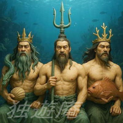 綿津見三神上津綿津見神、中津綿津見神、底津綿津見神